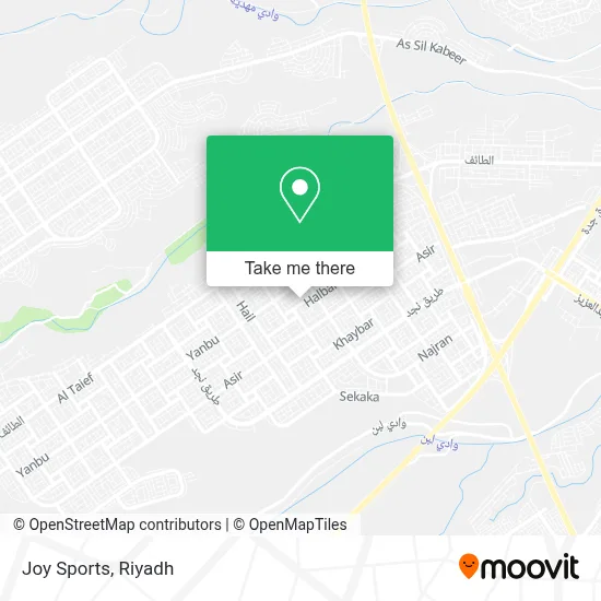 Joy Sports map