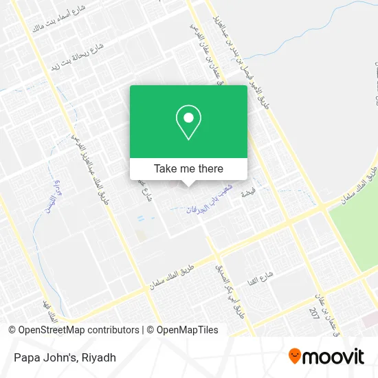 Papa John's map