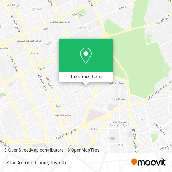 Star Animal Clinic map