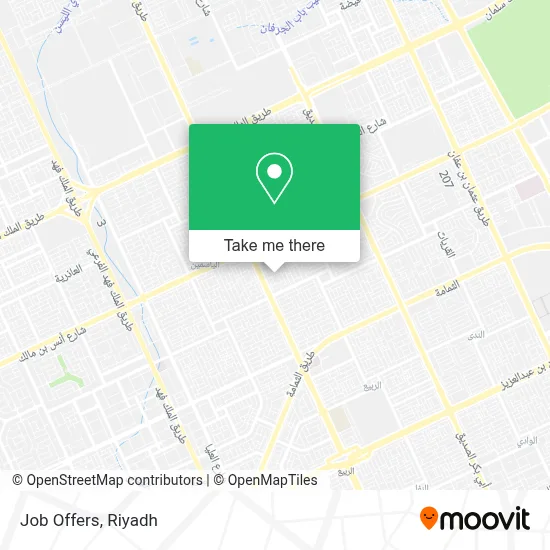 Job Offers map