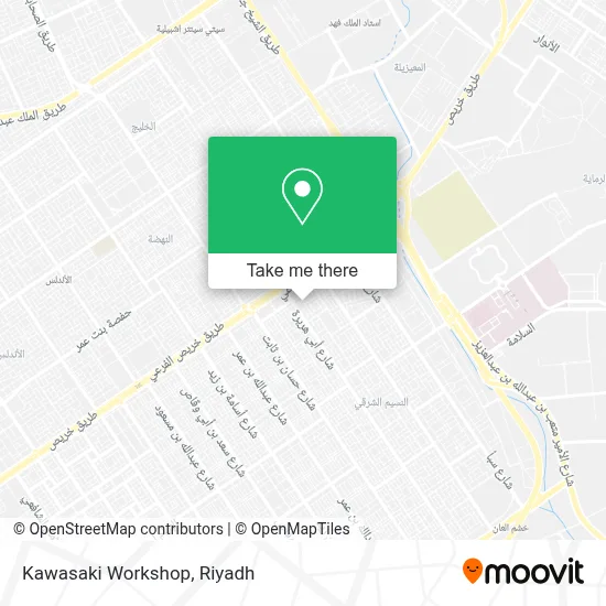 Kawasaki Workshop map