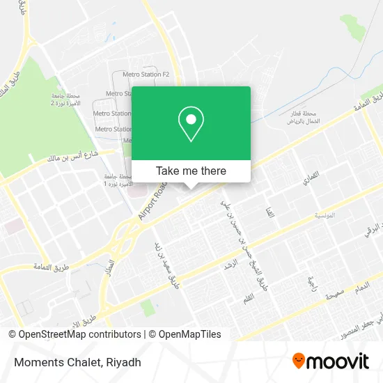 Moments Chalet map