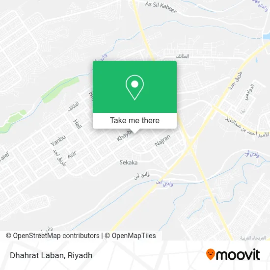 Dhahrat Laban map