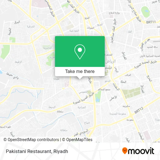 Pakistani Restaurant map