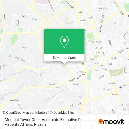 Medical Tower One - Associate Executive For Patients Affairs map