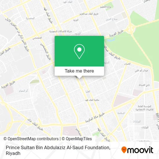 Prince Sultan Bin Abdulaziz Al-Saud Foundation map