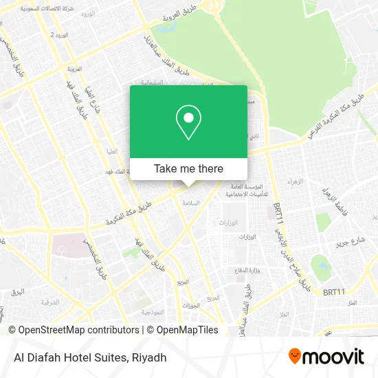 Al Diafah Hotel Suites map