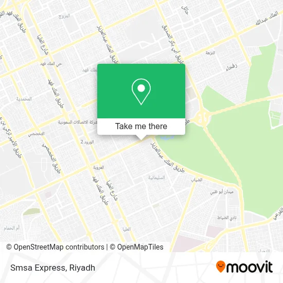 Smsa Express map