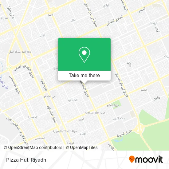 Pizza Hut map