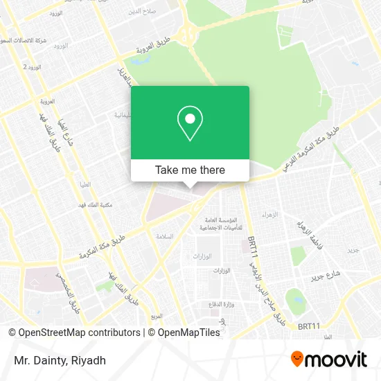 Mr. Dainty map