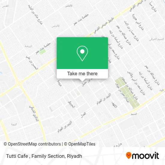 Tutti Cafe , Family Section map