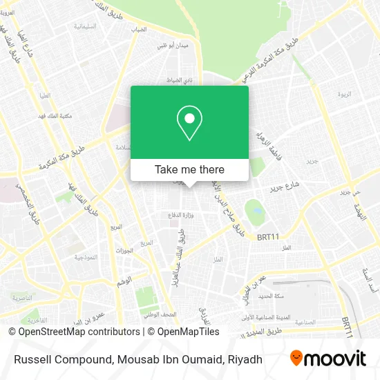 Russell Compound, Mousab Ibn Oumaid map