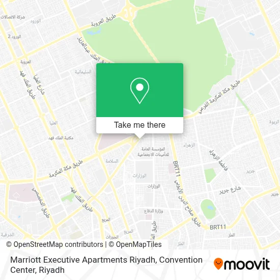 Marriott Executive Apartments Riyadh, Convention Center map