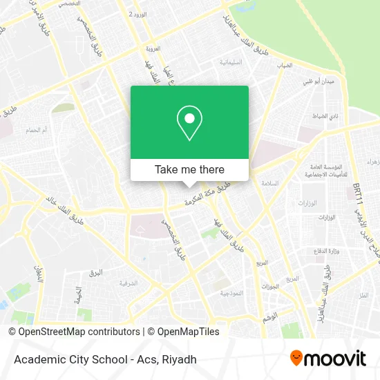 Academic City School - Acs map
