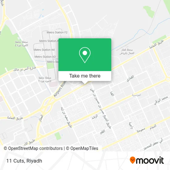 11 Cuts map