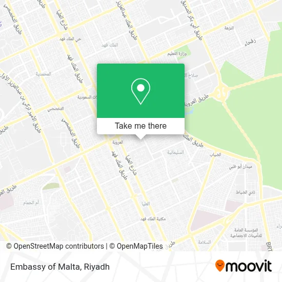 Embassy of Malta map
