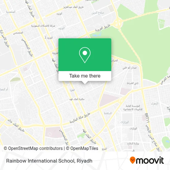 Rainbow International School map