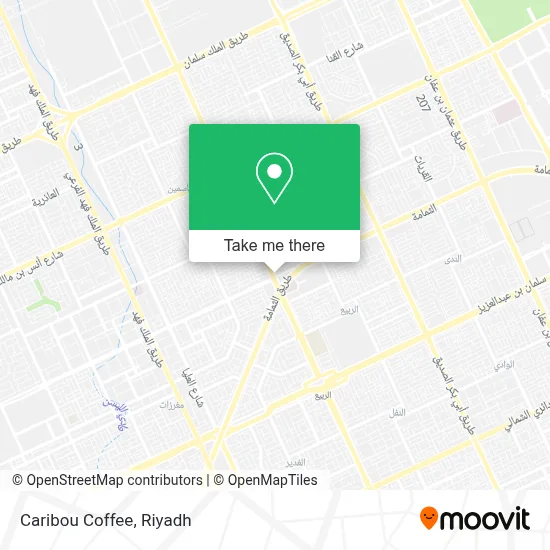 Caribou Coffee map