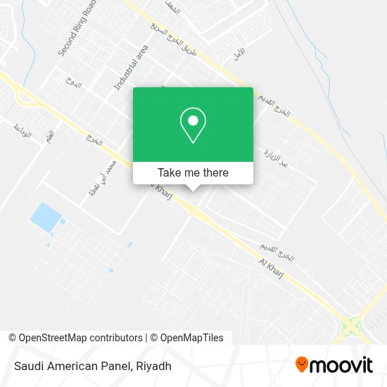 Saudi American Panel map