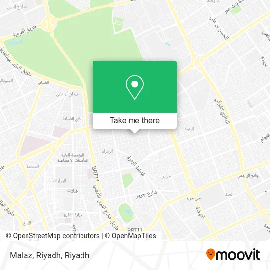 Malaz, Riyadh map