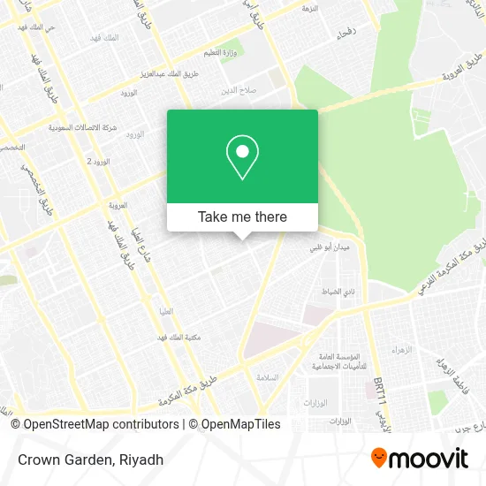 Crown Garden map