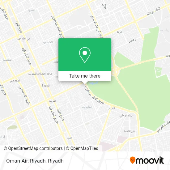 Oman Air, Riyadh map