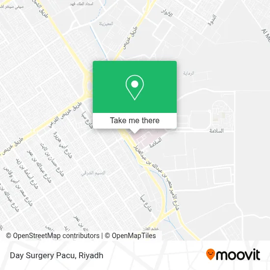 Day Surgery Pacu map
