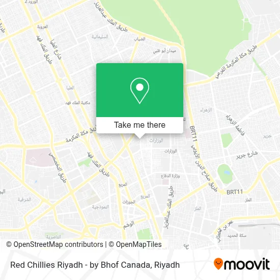 Red Chillies Riyadh - by Bhof Canada map