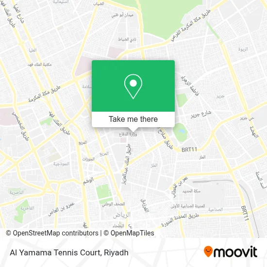 Al Yamama Tennis Court map
