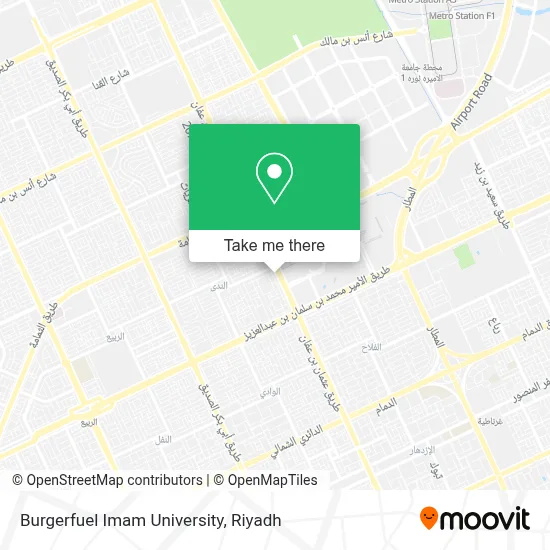 Burgerfuel Imam University map