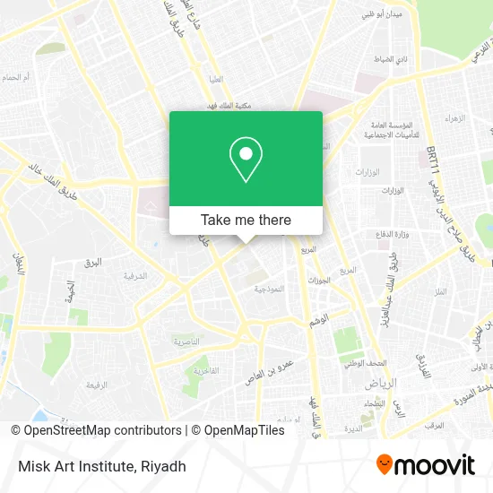 Misk Art Institute map