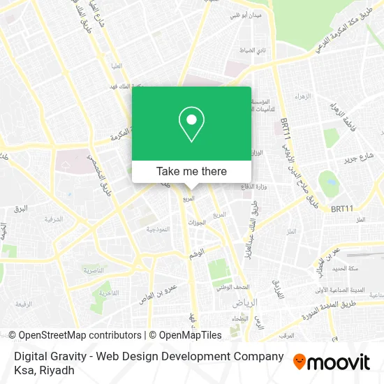 Digital Gravity - Web Design Development Company Ksa map