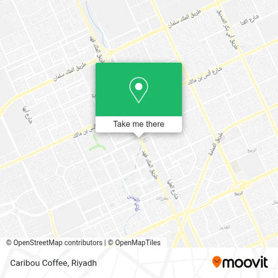 Caribou Coffee map