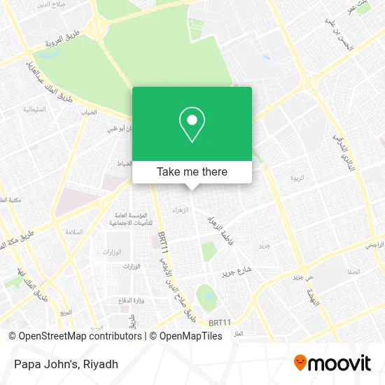Papa John's map