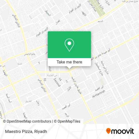 Maestro Pizza map