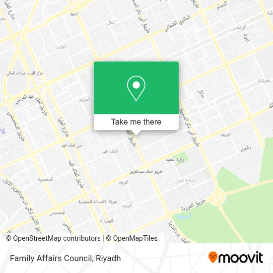 Family Affairs Council map