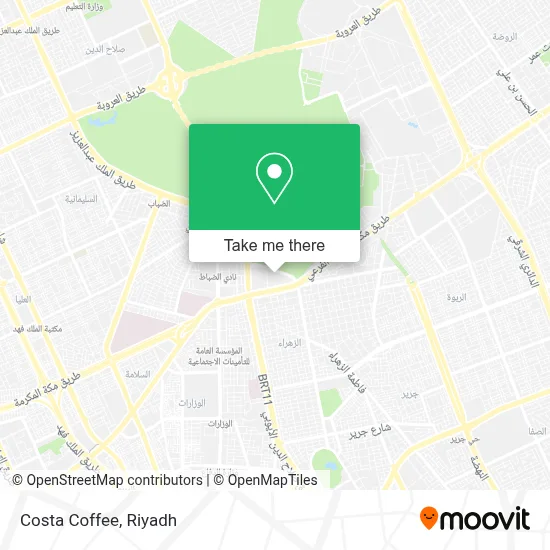 Costa Coffee map