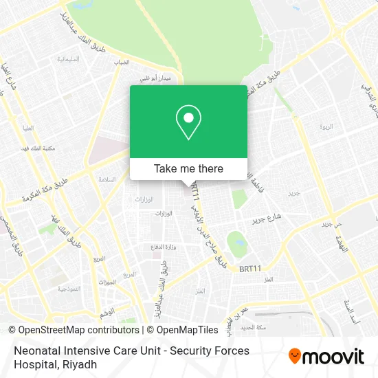 Neonatal Intensive Care Unit - Security Forces Hospital map