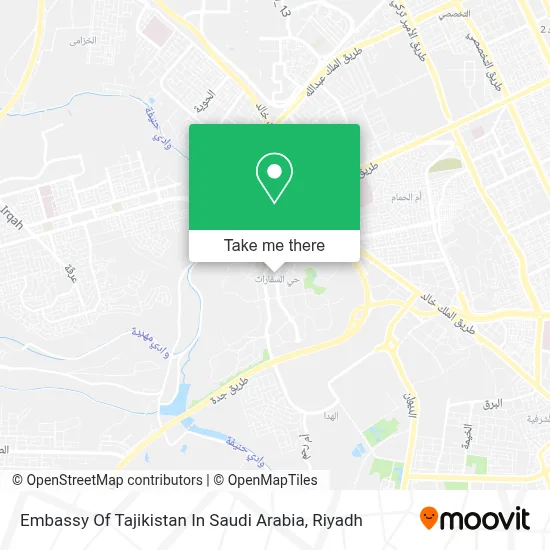 Embassy Of Tajikistan In Saudi Arabia map