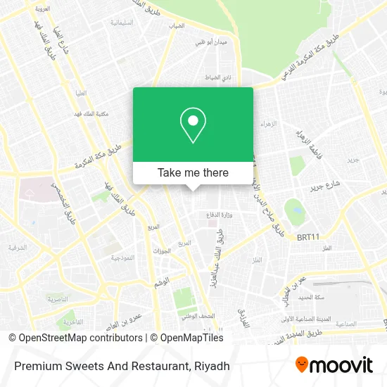 Premium Sweets And Restaurant map