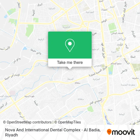 Nova And International Dental Complex - Al Badia map