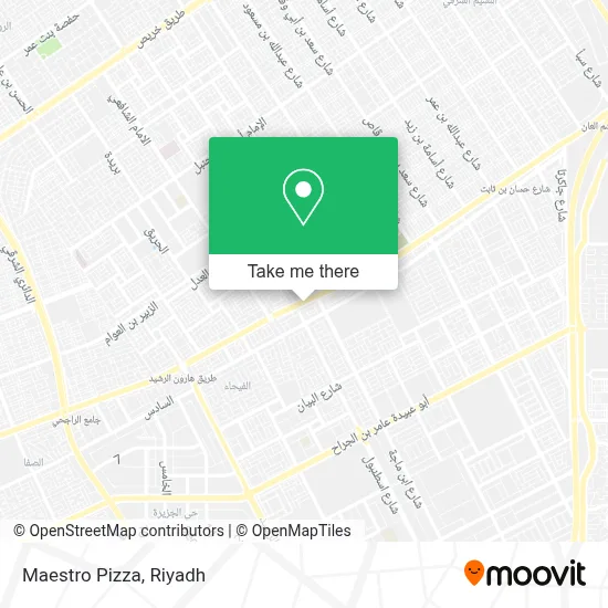 Maestro Pizza map