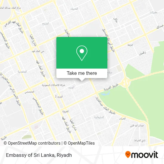 Embassy of Sri Lanka map