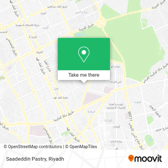 Saadeddin Pastry map