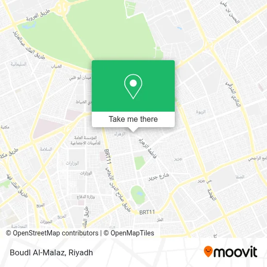 Boudl Al-Malaz map