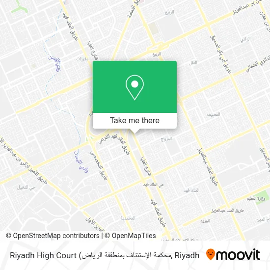 Riyadh High Court map