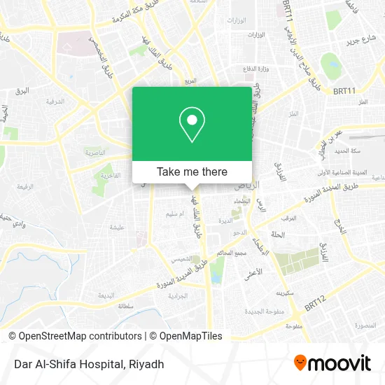 Dar Al-Shifa Hospital map