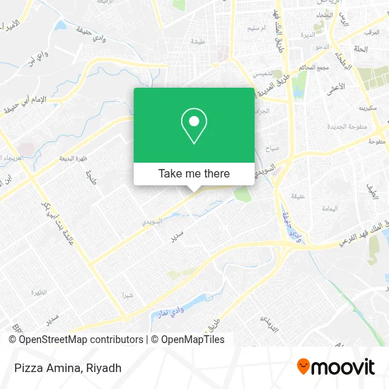 Pizza Amina map