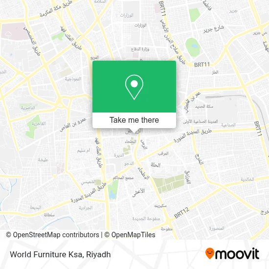 World Furniture Ksa map