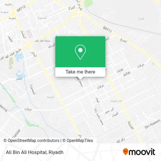 Ali Bin Ali Hospital map